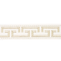 Schumacher Margo Fret Ivory Trim 84584