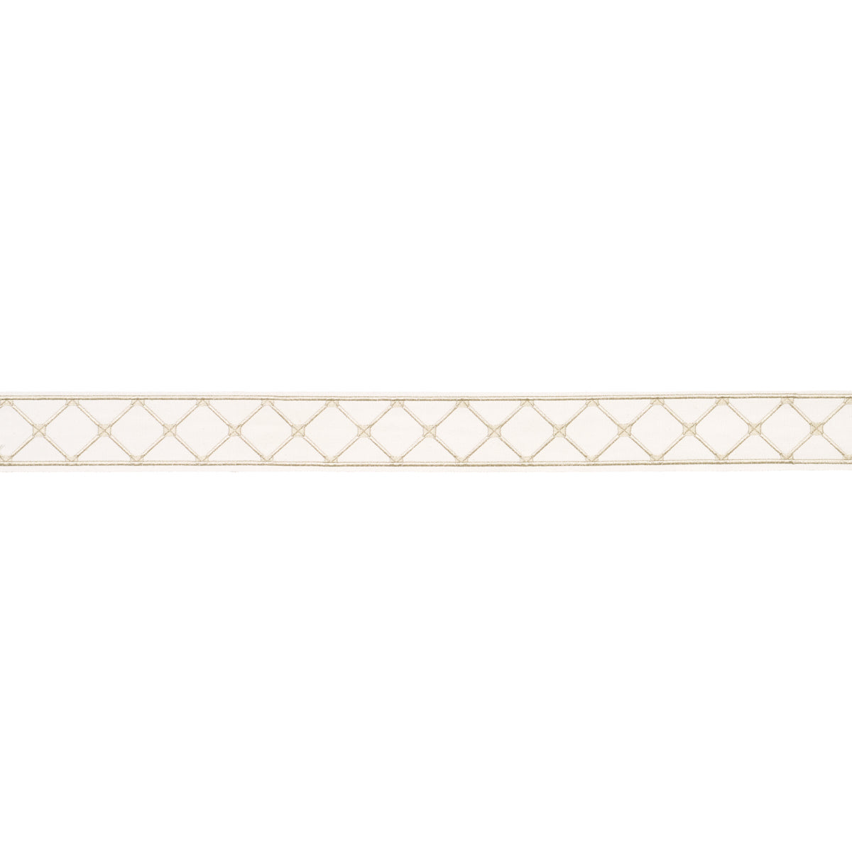 Schumacher Parisian Bamboo Ivory Trim Sample 84603
