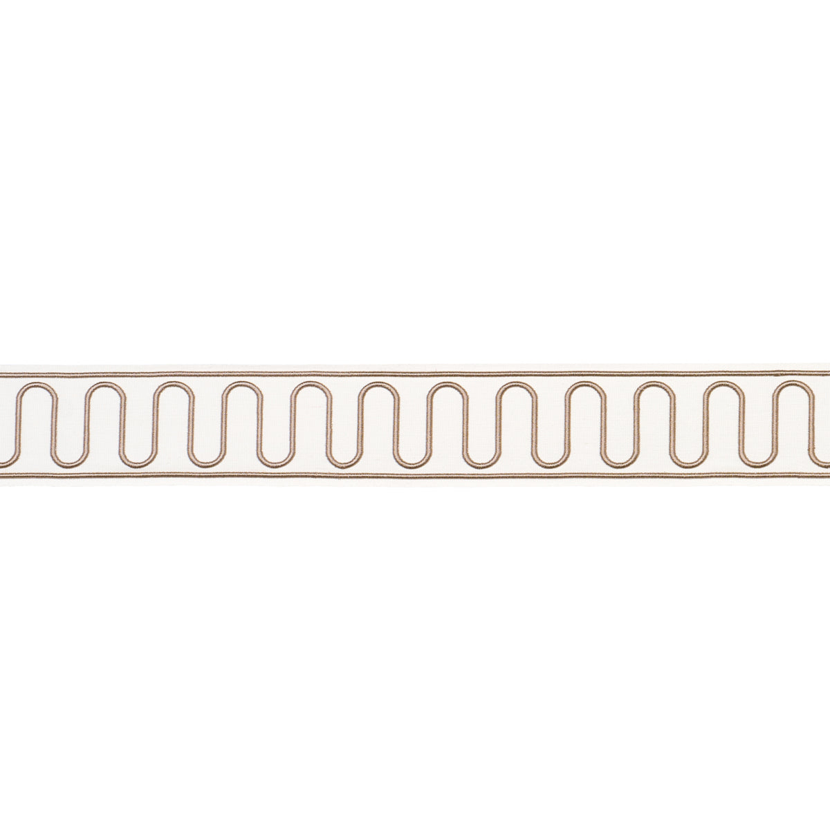 Schumacher Royere Scroll Ivory Trim 84623
