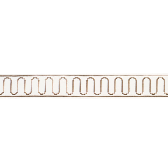 Schumacher Royere Scroll Ivory Trim 84623