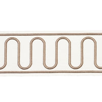 Schumacher Royere Scroll Ivory Trim 84623