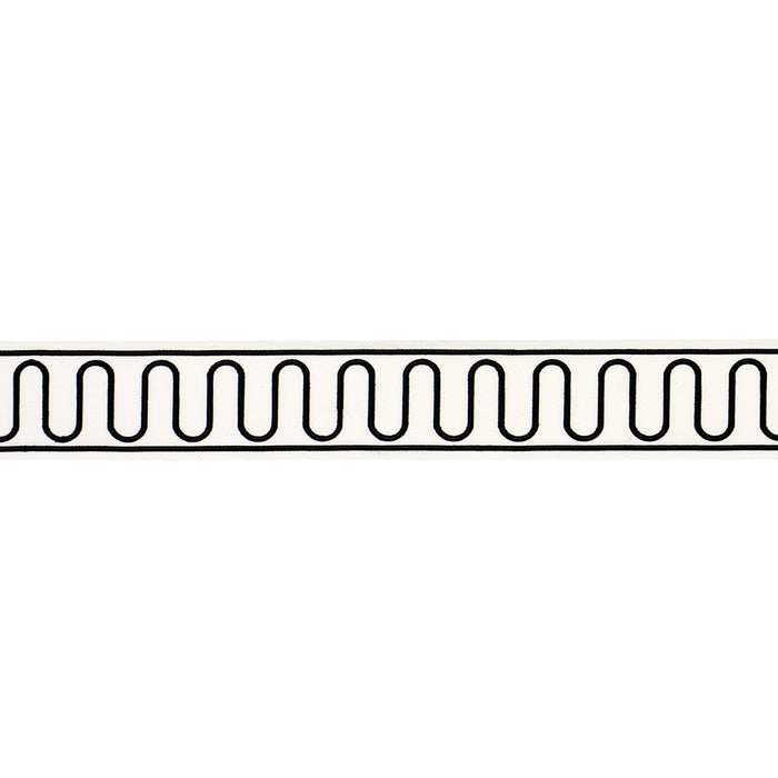 Schumacher Royere Scroll Black Trim 84624