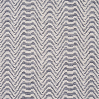 Schumacher Stepped Chevron Indigo Fabric 84640