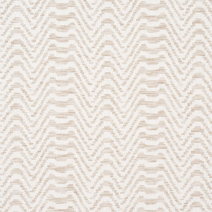 Schumacher Stepped Chevron Linen Fabric Sample 84641