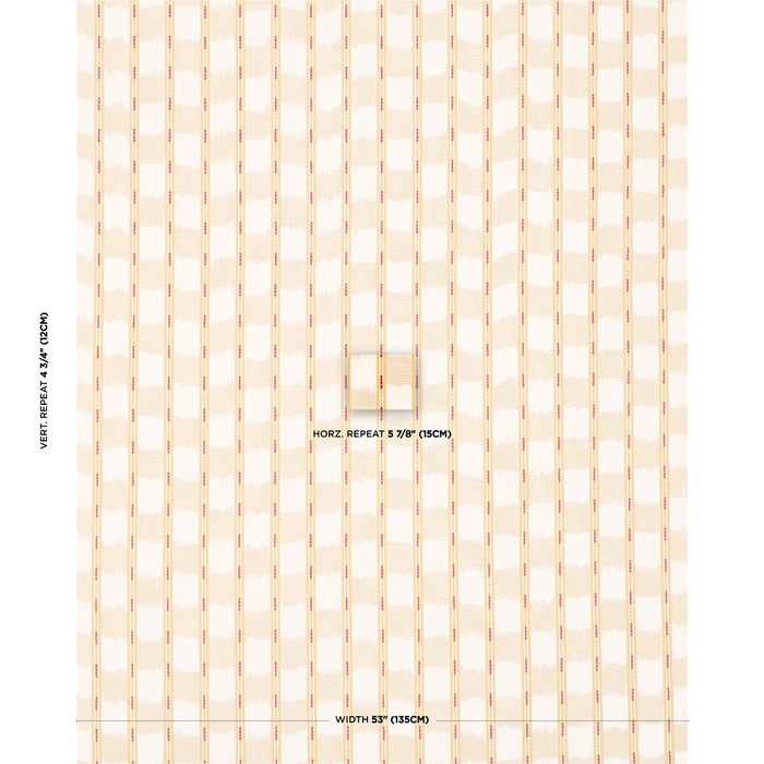 Schumacher Faye Ikat Ochre Fabric Sample 84710