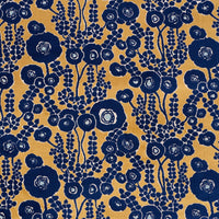 Schumacher Emelie Velvet Sapphire & Gold Fabric 84791