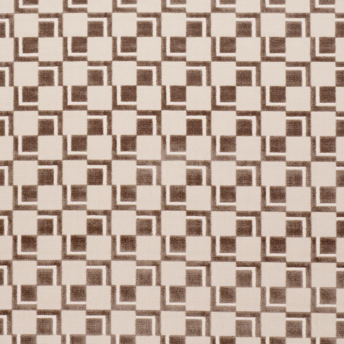 Schumacher Edison Velvet Champagne Fabric Sample 84800