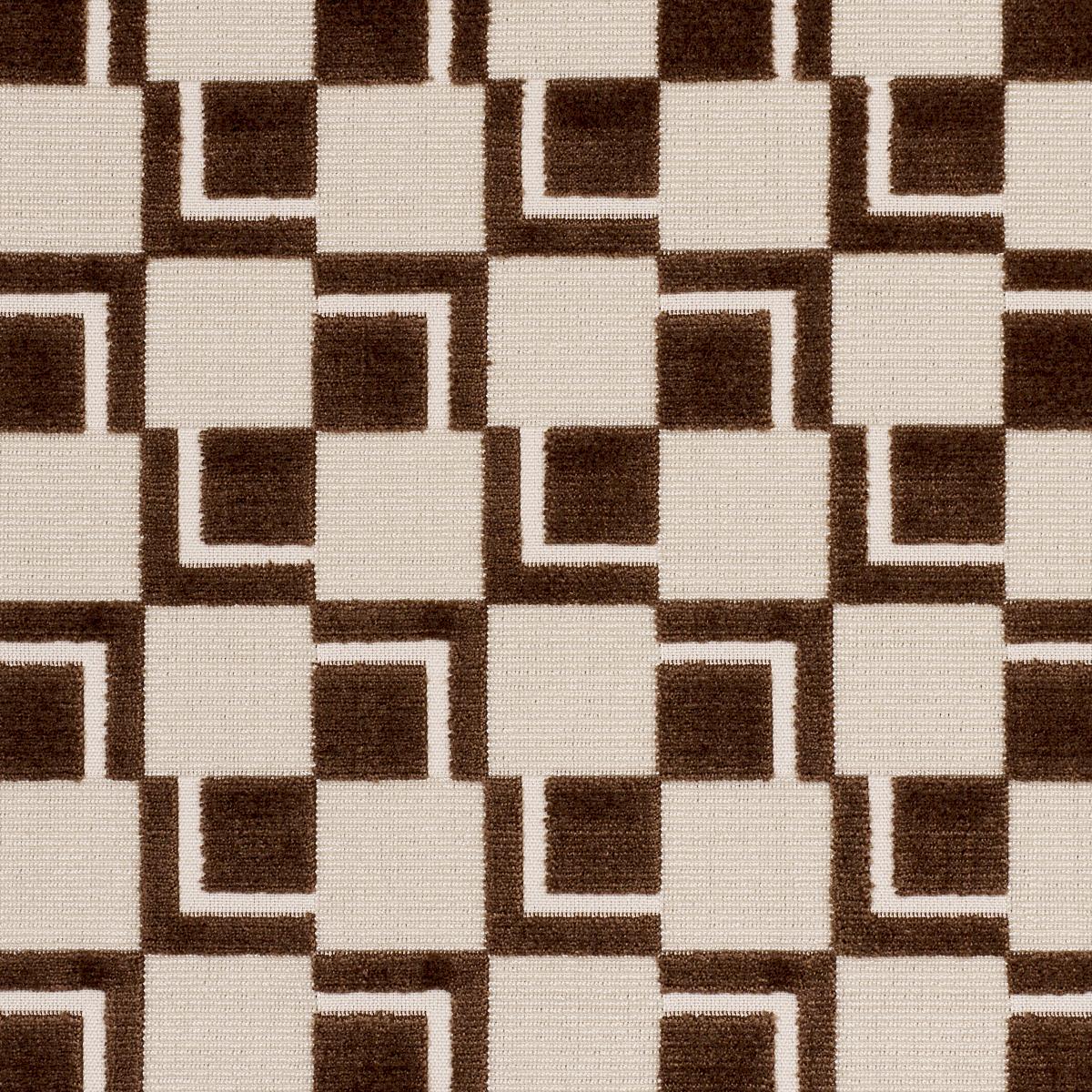 Schumacher Edison Velvet Chestnut Fabric Sample 84801
