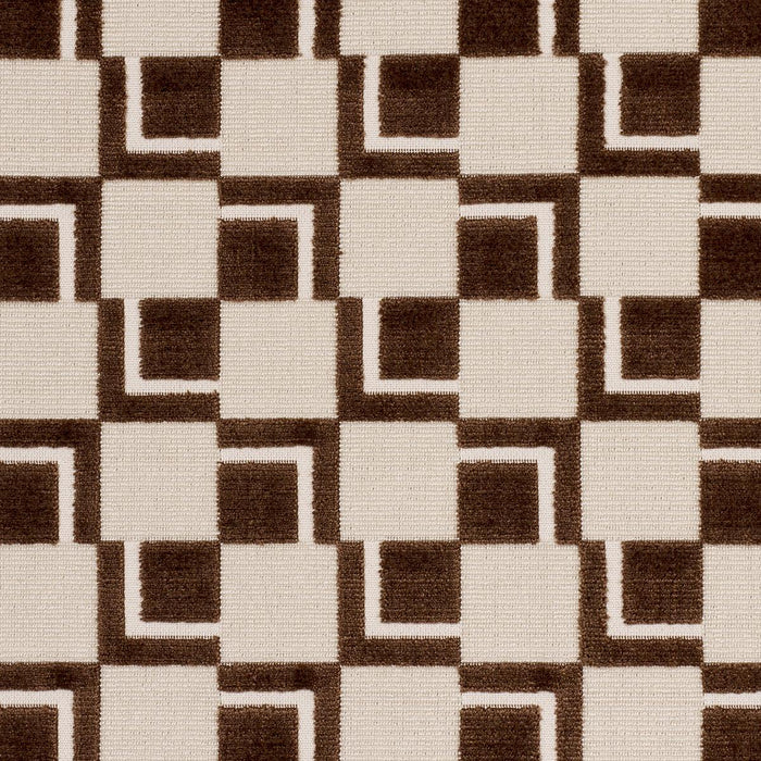 Schumacher Edison Velvet Chestnut Fabric Sample 84801