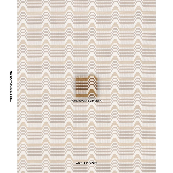 Schumacher Aldo Velvet Mocha & Camel Fabric Sample 84811