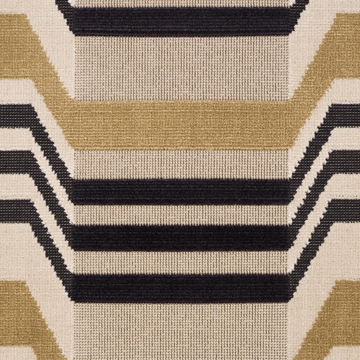 Schumacher Aldo Velvet Mocha & Noir Fabric 84812