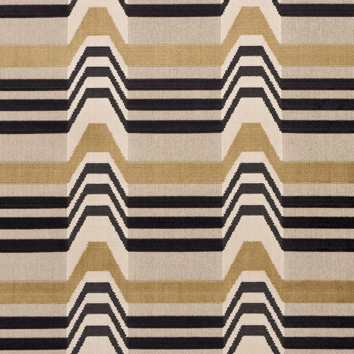 Schumacher Aldo Velvet Mocha & Noir Fabric Sample 84812