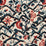 Schumacher Jacobean Garden Velvet Cinnabar & Peacock Fabric 84821