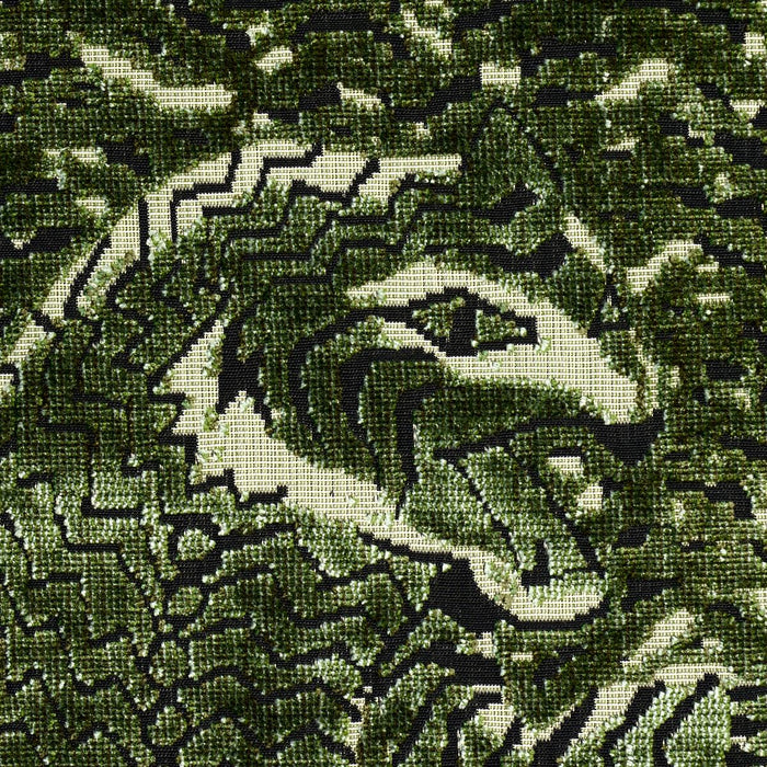 Schumacher Tigress Velvet Malachite Fabric Sample 84832