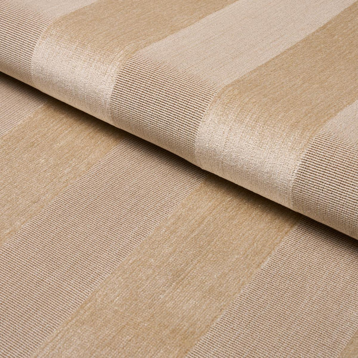 Schumacher Cunard Strie Velvet Champagne Fabric Sample 84870