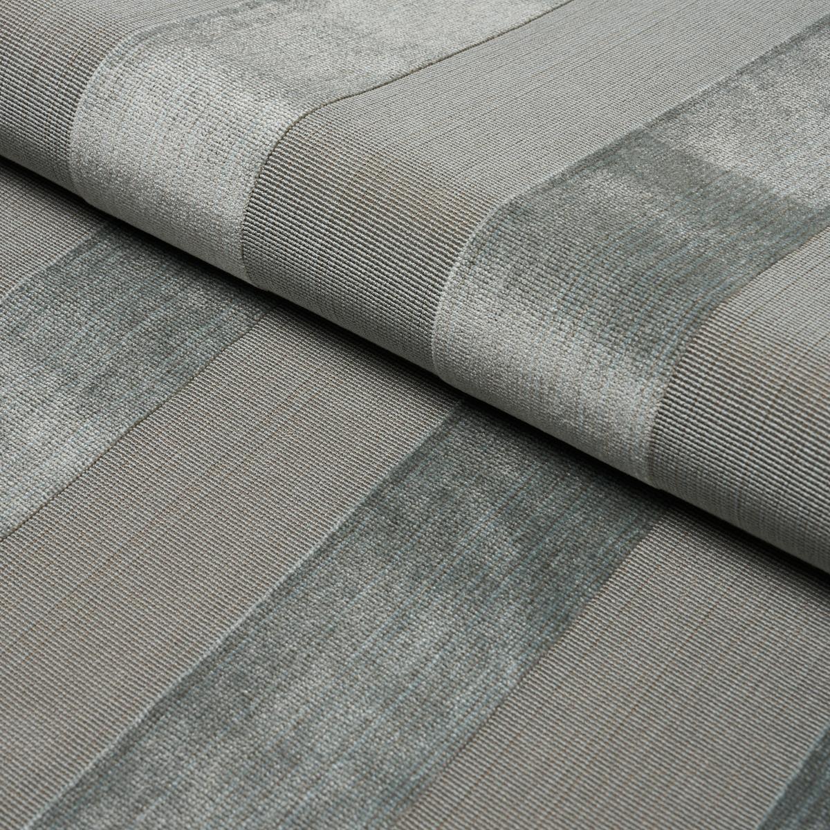 Schumacher Cunard Strie Velvet Ice Fabric Sample 84871