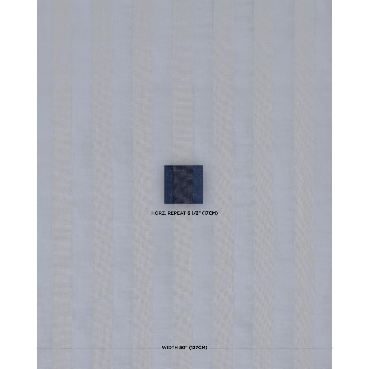 Schumacher Cunard Strie Velvet Sapphire Fabric 84872