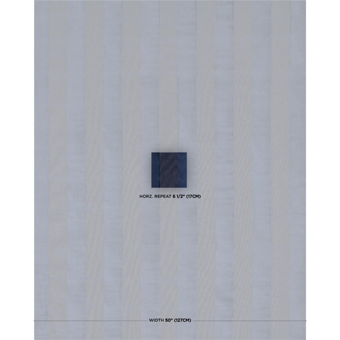 Schumacher Cunard Strie Velvet Sapphire Fabric 84872
