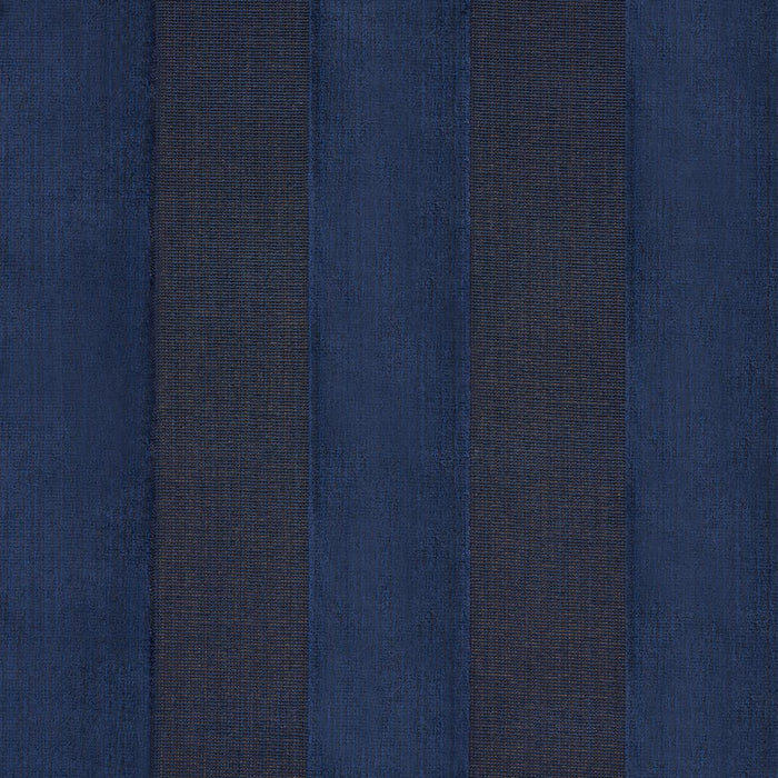 Schumacher Cunard Strie Velvet Sapphire Fabric Sample 84872
