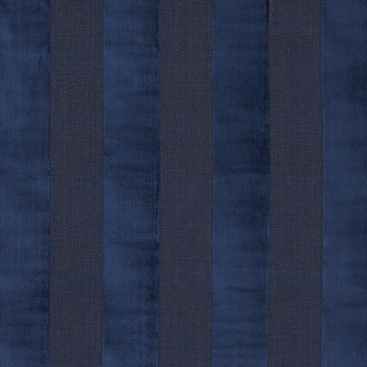 Schumacher Cunard Strie Velvet Sapphire Fabric 84872