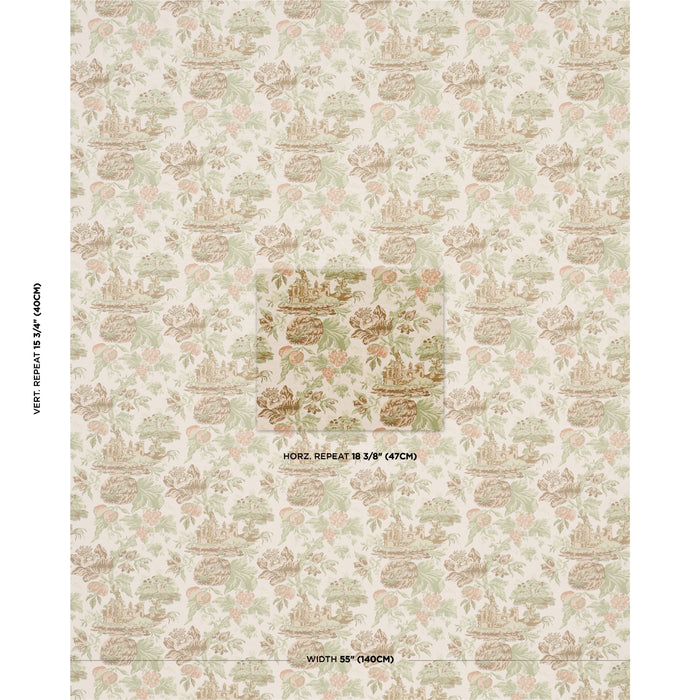 Schumacher Jardin De Louis PeTale Fabric 84881