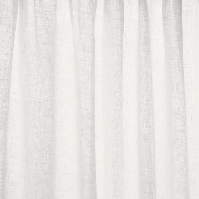 Schumacher Aya Sheer White Fabric Sample 84920