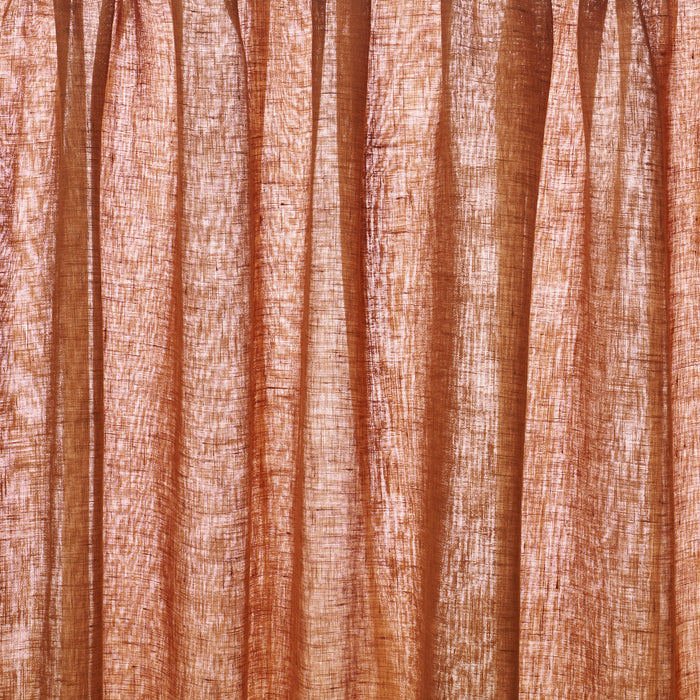 Schumacher Aya Sheer Rust Fabric Sample 84929