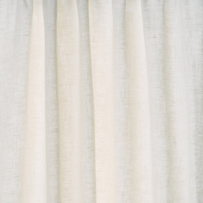 Schumacher Leslie Stonewashed Sheer Ivory Fabric Sample 84931
