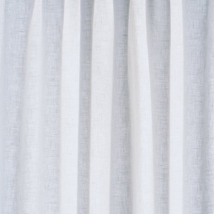 Schumacher Leslie Stonewashed Sheer White Fabric Sample 84932