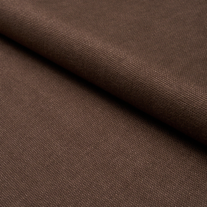 Schumacher Franc Linen Chocolate Fabric Sample 84948