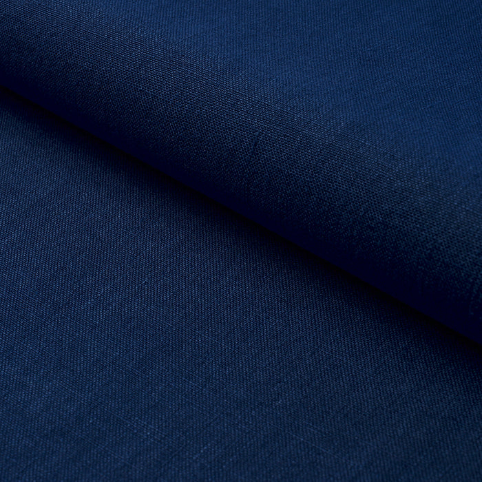Schumacher Kai Linen Navy Fabric 84956