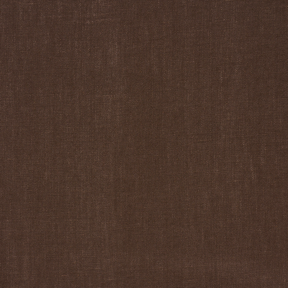 Schumacher Kai Linen Chocolate Fabric Sample 84959