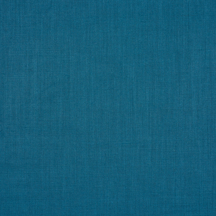Schumacher Leo Glazed Linen Peacock Fabric Sample 84963