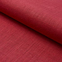 Schumacher Leo Glazed Linen Red Fabric 84967