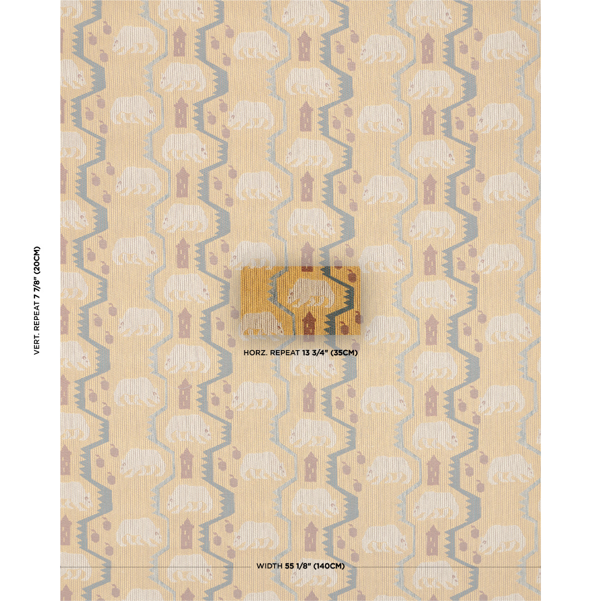 Schumacher Linen Gesso Vinyl Leaf Wallpaper Schumacher 5017286