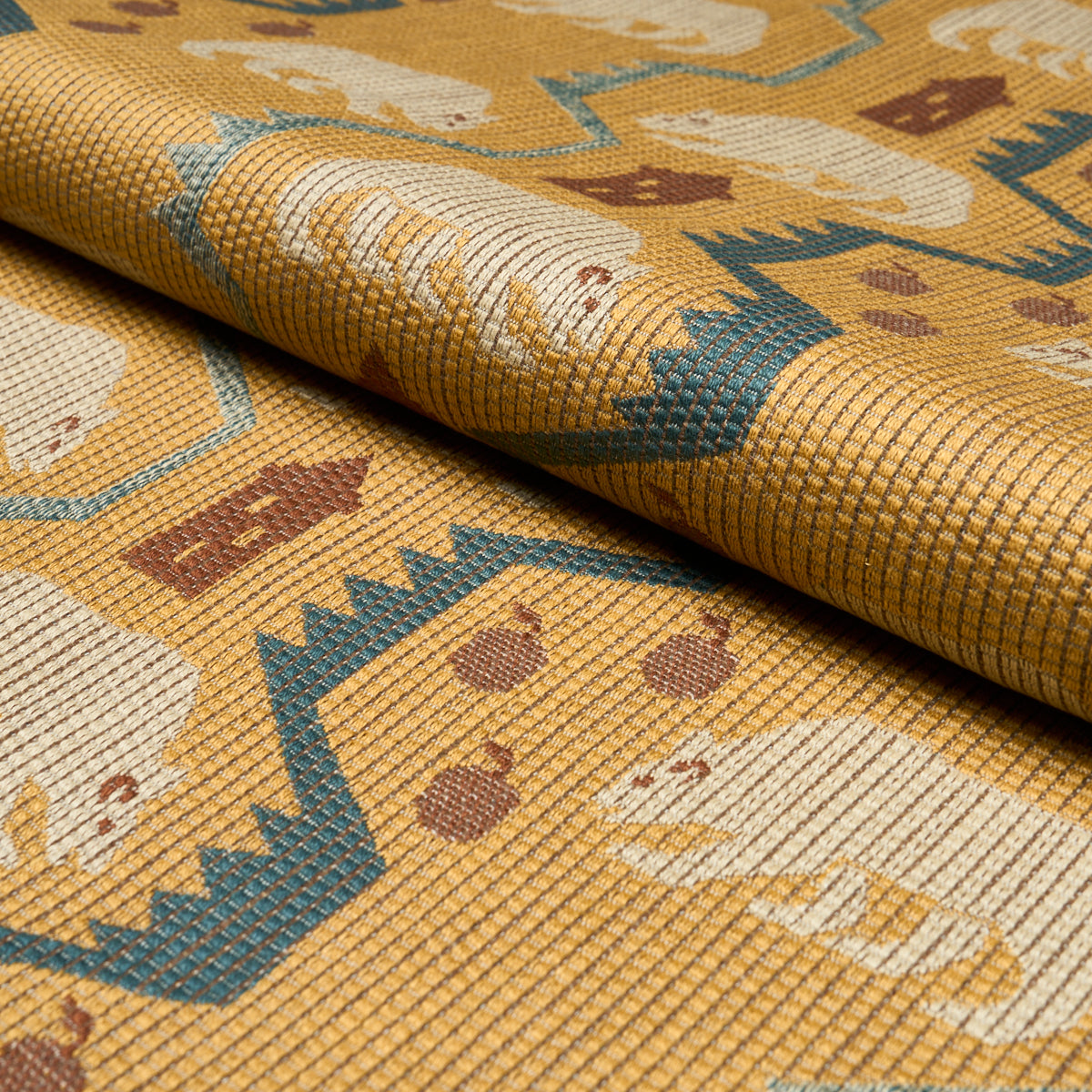 Schumacher Linen Gesso Vinyl Leaf Wallpaper Schumacher 5017286