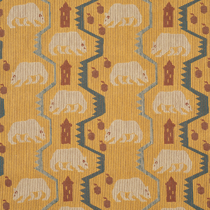 Schumacher Bear Brigade Ochre Fabric Schumacher 84980