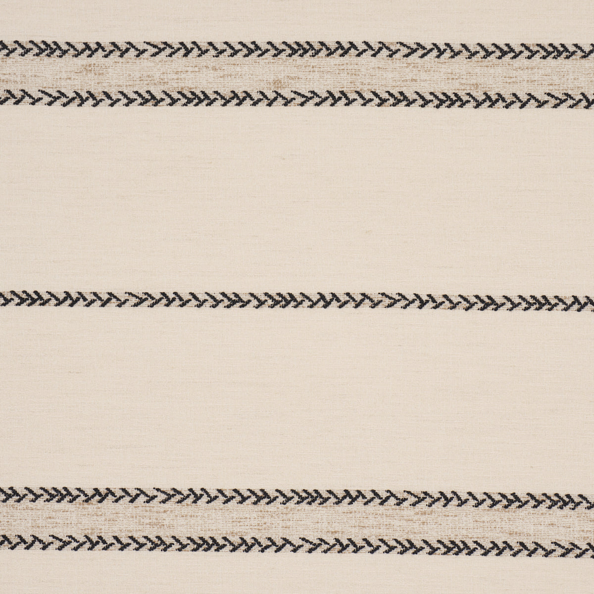 Schumacher Plains Stripe Casement Graphite Fabric Sample 85051