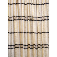 Schumacher Plains Stripe Casement Graphite Fabric 85051