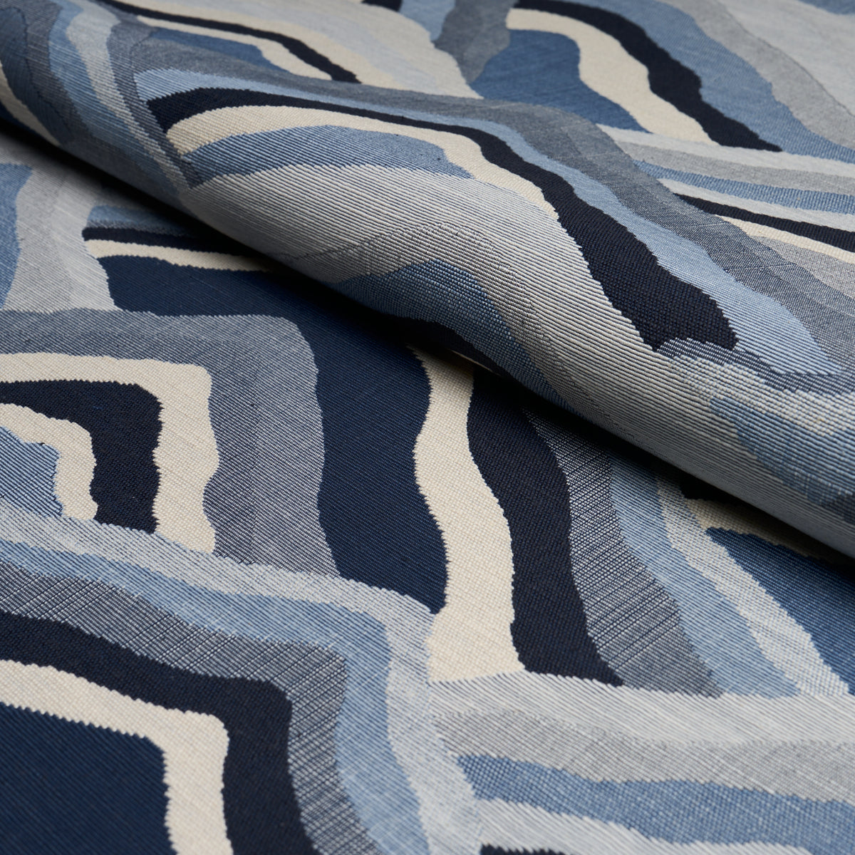Schumacher Musa Abaca Wallcovering Sky Blue Wallpaper Schumacher 5016872