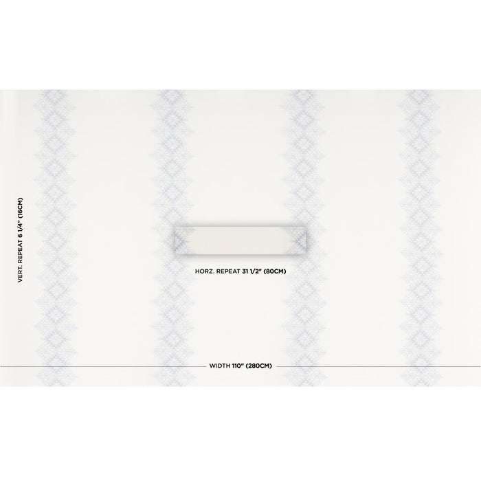 Schumacher Birgitta Sheer Sky Fabric Sample 85120