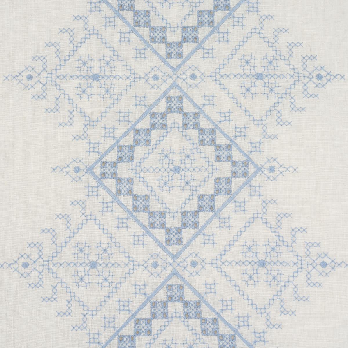 Schumacher Birgitta Sheer Sky Fabric 85120