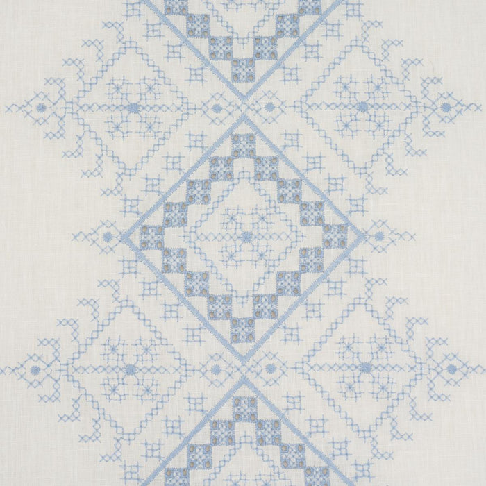 Schumacher Birgitta Sheer Sky Fabric 85120