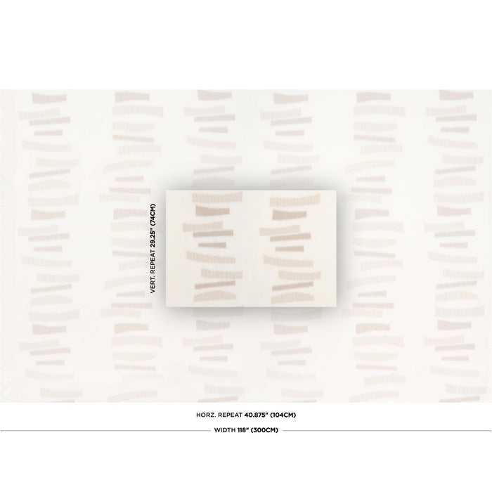 Schumacher Jensen Sheer Neutral Fabric Sample 85151