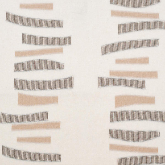 Schumacher Jensen Sheer Brown Fabric Sample 85152