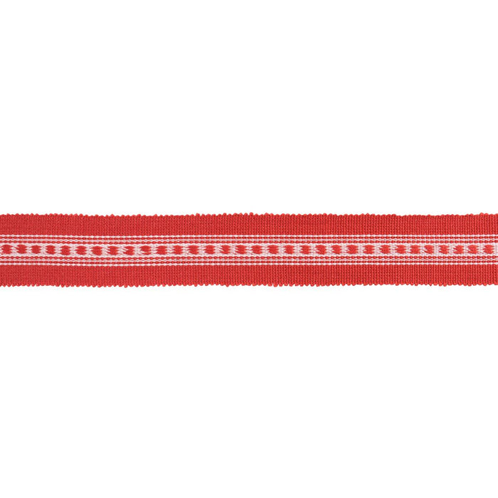 Schumacher Lubeck Tape Narrow Red Trim 85170