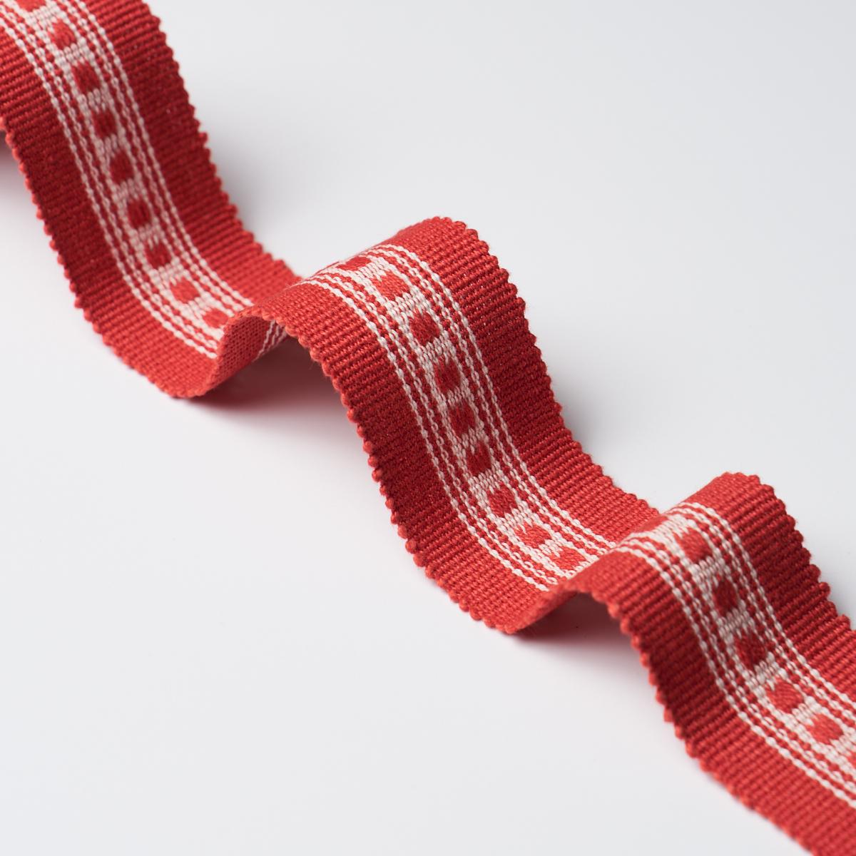 Schumacher Lubeck Tape Narrow Red Trim 85170