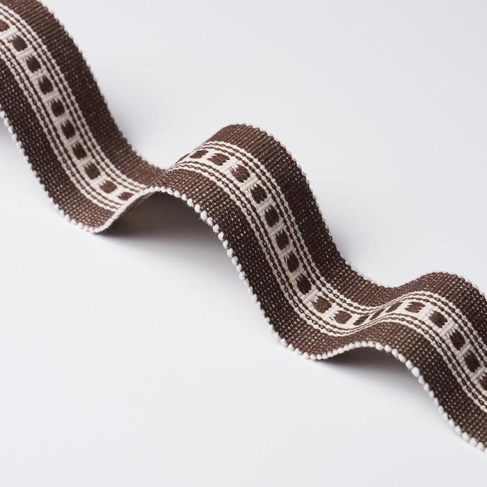 Schumacher Lubeck Tape Narrow Brown Trim 85172