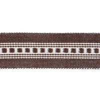 Schumacher Lubeck Tape Narrow Brown Trim 85172