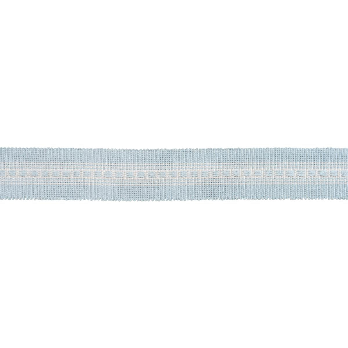 Schumacher Lubeck Tape Narrow Sky Trim Sample 85173